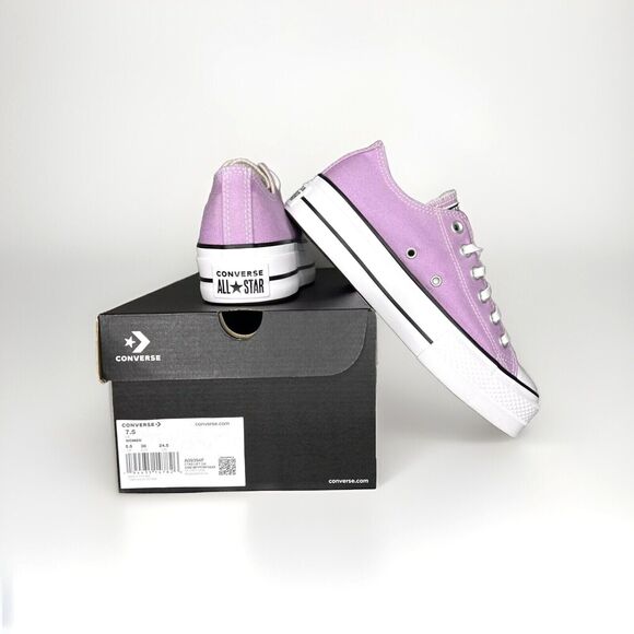 New Womens Converse Chuck Taylor All Star Lift Platform Multi Sz Purple Amethyst - Picture 5 of 16